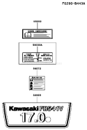 Page H Diagram and Parts List for FH541V CW04 Kawasaki Engine