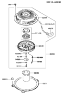 Page K Diagram and Parts List for FH381V DS07 Kawasaki Engine