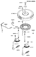 Page F Diagram and Parts List for FH541V-CS30  Kawasaki Engine