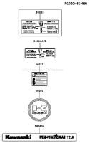Page H Diagram and Parts List for FH541V-BS21  Kawasaki Engine