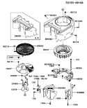 Part Location Diagram of 59066-7038 Kawasaki Housing-Fan