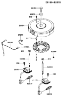 Page F Diagram and Parts List for FH541V-DS21  Kawasaki Engine