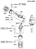 Page J Diagram and Parts List for FH541V ES33 Kawasaki Engine