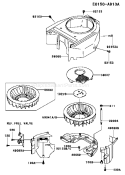 Part Location Diagram of 59066-7037 Kawasaki Housing-Fan