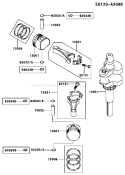 Page J Diagram and Parts List for FH541V-DS23  Kawasaki Engine