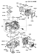 Page E Diagram and Parts List for FH580V AS22 Kawasaki Engine