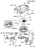 Page D Diagram and Parts List for FH580V AS34 Kawasaki Engine