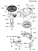 Page D Diagram and Parts List for FH580V AS38 Kawasaki Engine