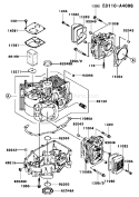 Page E Diagram and Parts List for FH580V AS38 Kawasaki Engine