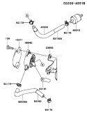 Page G Diagram and Parts List for FH541V AS42 Kawasaki Engine