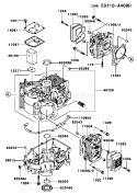 Page E Diagram and Parts List for FH580V BS06 Kawasaki Engine