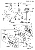 Page A Diagram and Parts List for FH580V AS13 Kawasaki Engine