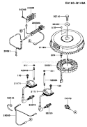 Page F Diagram and Parts List for FH580V BS17 Kawasaki Engine