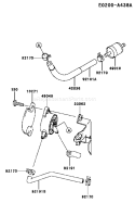 Page G Diagram and Parts List for FH500V-AS42  Kawasaki Engine