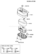 Page A Diagram and Parts List for FH541V-CS25  Kawasaki Engine