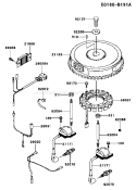 Page F Diagram and Parts List for FH580V BW04 Kawasaki Engine