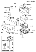 Page A Diagram and Parts List for FH541V-CS23  Kawasaki Engine