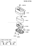 Page A Diagram and Parts List for FH541V-BS31  Kawasaki Engine