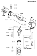 Page J Diagram and Parts List for FH580V CS37 Kawasaki Engine