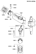 Page J Diagram and Parts List for FH541V-BS04  Kawasaki Engine