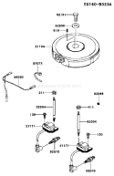 Page F Diagram and Parts List for FH541V-DS22  Kawasaki Engine