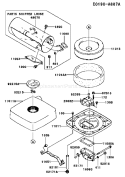 Page A Diagram and Parts List for FH601D AS06 Kawasaki Engine