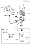 Page A Diagram and Parts List for FH601V DS08 Kawasaki Engine