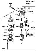 Page K Diagram and Parts List for FH601V ES29 Kawasaki Engine