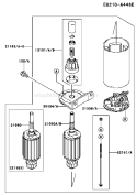 Page L Diagram and Parts List for FH541V-CS25  Kawasaki Engine