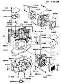 Page E Diagram and Parts List for FH601V JS11 Kawasaki Engine