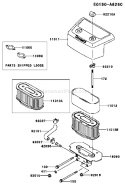 Page A Diagram and Parts List for FH641V AS20 Kawasaki Engine