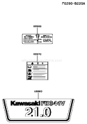 Page H Diagram and Parts List for FH641V AG80 Kawasaki Engine