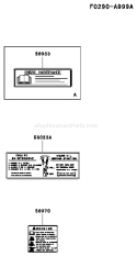 Page H Diagram and Parts List for FH641V AS15 Kawasaki Engine