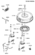 Page F Diagram and Parts List for FH641V BS31 Kawasaki Engine