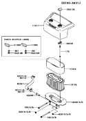 Page A Diagram and Parts List for FH641V BS52 Kawasaki Engine