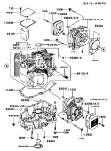 Page E Diagram and Parts List for FH641V BS25 Kawasaki Engine