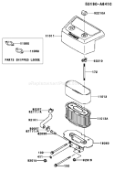Page A Diagram and Parts List for FH641V DS15 Kawasaki Engine