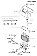 Page A Diagram and Parts List for FH601V DS12 Kawasaki Engine