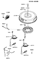 Page F Diagram and Parts List for FH641V CS50 Kawasaki Engine