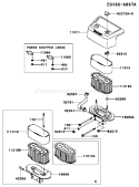 Page A Diagram and Parts List for FH641V ES09 Kawasaki Engine