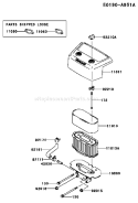 Page A Diagram and Parts List for FH641V ES15 Kawasaki Engine