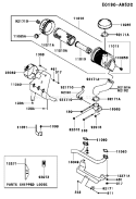 Page A Diagram and Parts List for FH641V DS17 Kawasaki Engine