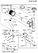 Page A Diagram and Parts List for FH641V DS23 Kawasaki Engine