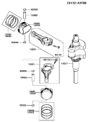 Page J Diagram and Parts List for FH601V ES25 Kawasaki Engine