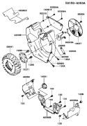 Page D Diagram and Parts List for FH680D AS01 Kawasaki Engine