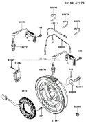Page F Diagram and Parts List for FH680D AS01 Kawasaki Engine
