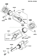 Page J Diagram and Parts List for FH641D AS01 Kawasaki Engine