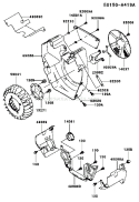 Page D Diagram and Parts List for FH601D AS01 Kawasaki Engine