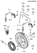 Page F Diagram and Parts List for FH601D AS06 Kawasaki Engine