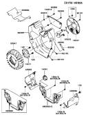 Page D Diagram and Parts List for FH680D DS01 Kawasaki Engine